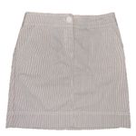 Loft Ann Taylor Pinstripe Skirt NWT Size 0 Classic Neutral Preppy Business Photo 1