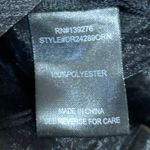 DR2 Women's Black Striped Long Sleeve Button Down Sheer Tunic Blouse Shirt Top M Size M Photo 4