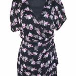 All in Favor Simone Floral Wrap Front Minidress Photo 5