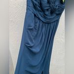 Azazie  petrol blue maxi dress gown formal size US 12 Photo 5