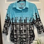Peter Nygard Modern Button Down Blouse for Women Size M Photo 0