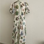 New Alemais Sea Life Print Maxi Dress White Size 4 Photo 11