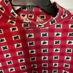 st. john's bay Vintage Large  Holly print Christmas Holiday turtle neck Photo 1