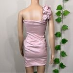 Adrianna Papell  Rose Pink One Shoulder Dress Photo 9