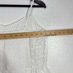 ON 34th Rushed Corset Midi Dress 100% Cotton Small Sleeveless White Coastal‎ Photo 6