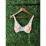 Johnny Was  Calme White and Multicolor Bikini Top Adjustable Straps Size Small NW Photo 1