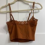 SKIMS  Fits Everybody Lace Cami in Bronze, Size Small Photo 2