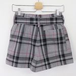 3.1 Phillip Lim NWT‎  Plaid High Waist Short Belted
Wool Blend Grey Navy Pink 00 Photo 5