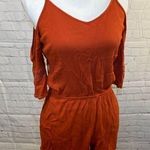 MOSSIMO Romper Cold Shoulder Rust Photo 0