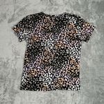 Veronica Beard Shirt Womens XS Pink Black Leopard Cheetah T Shirt Tee Casual Photo 2