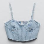 ZARA  Denim Corset Top Photo 0