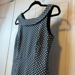 Land's End Chic Blue Geometric Pattern Sleeveless Sheath Dress Business Casual # Size 6 Photo 3