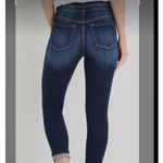 KanCan High Rise Ripped Distressed Cropped Jean Stretch Dark Wash Size 31/14 Blue Photo 9