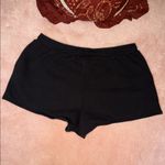 Peanuts Snoopy Woodstock Graphic Embroidered Sweatshorts With Pockets Drawstring Black Size XXL Photo 4