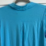 Heimish USA Women's M Sleeveless Polo Tunic Tank Bright Blue Collared Preppy Size M Photo 4