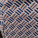 Vintage 70s Cricket Lane Brown Blue Dagger Collar Polyester Button Front Shirt Photo 5