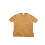 Belford for Neiman Marcus tan Ribbed Short Sleeve silk blend sweater women's XL Photo 7