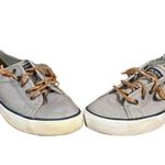Sperry Gray Seacoast Slip On Lace Up Low Top Loafers Women Sz 8 Photo 1