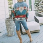 Veveret Denim Aztec Jacket Size M Photo 1