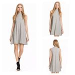 Acemi  mock neck tan and black sleeveless sweater dress size medium Photo 1