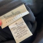 Neiman Marcus Rose Floral Circle A Line Skirt Sz 8 Black Silk Blend Photo 9