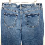 Talbots  Womens Everyday Relaxed Frayed Hem Denim Jeans Mid Wash Blue‎ Size 18 Photo 3