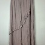 Reformation Sahara Lilac Lavender Purple Ruffled Maxi Skirt Photo 5