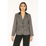 CAbi  Fox Hunt Equestrian Tweed Blazer Size 8 Style 629 Photo 1