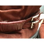 Miz Mooz Finley Women's 11.5 Maroon Suede Side Zip Classic Round Toe Ankle Boots Photo 11