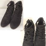 Fergalicious Bandana Black Suede Ankle Booties Photo 6