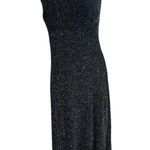 Vintage Miss Ashlee Black Glitter Maxi Dress Sleeveless Long Gown WOMEN’S SMALL Photo 5