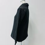 Croft & Barrow Women’s Croft & Barrows Long Sleeve Cowl Neck Chevron Black & Gray Blouse Small Photo 2