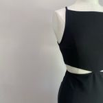 Abercrombie & Fitch A&F Boatneck Side Cutout Midi Dress in Black Size Small Photo 4