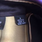 Ellen Tracy Putple/Black/Gold Silk Striped Blouse Sz 8 Photo 6