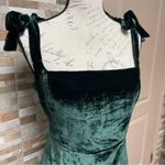 HOUSE of Harlow 1960 x REVOLVE Velvet mini dress with shoulders ties Green Sz L Size L Photo 2