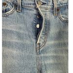 Levi's Wedgie Icon Slim Straight Crop Classic High Rise Distressed Jean 26 Blue Photo 11