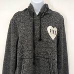 Victoria's Secret  PINK Black Marbled Speckled Hoodie Sweatshirt Pullover Y2K VS Photo 2