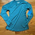 Columbia omniwick long sleeve teal shirt size small Photo 0