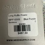 Batsheva Long Ruffle Prairie Ditsy Floral Maxi Dress Size 0 XS Blue Purple Photo 11