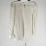 Elegant Lace Bodysuit Top with Long Sleeves White Size L Photo 1