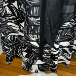 White House | Black Market Black and White Strapless Sundress for Wedding Guests Photo 5