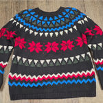 Josephine Chaus  Vintage Black Crewneck Sweater Chenille Embroidery Large Photo 0