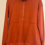 Burnt orange, half zipped up sweatshirt Orange Size none Photo 0