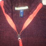 Prince And Fox Maroon Quarter-Zip Turtleneck Sweater Photo 1