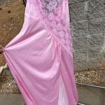 NWT Vintage Val Mode Coquette Fairycore Pink Long Slip Dress Size M READ Size M Photo 4