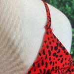 River Island  red ruffled animal print cold shoulder midi dress 10 Photo 12