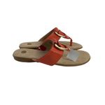 Dress Barn Women's Orange Scaled Thong Sandals Photo 4