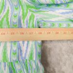Emily McCarthy Frankie Dress Blue Green‎ Zig Zag Print Tuckernuck size Small Photo 5