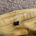 Universal Threads Universal Thread Yellow Button-Fly Distressed Denim Shorts High Rise Summer 8/29 Photo 2