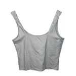 Abercrombie & Fitch  Soft AF White Stretch Cropped Crop Top Tank Top Women Size L Photo 1